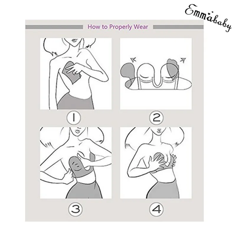 Бюстгальтер U-образный силиконовый без бретелек с открытой спиной | Женская