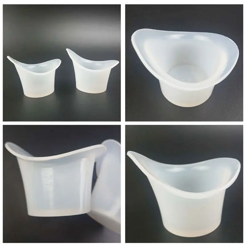 

10PCS Eyewash Cup Silicone White Portable Reusable Soft Eye Bath Mug Generic Eye Wash Cleaner Glasses Accessories