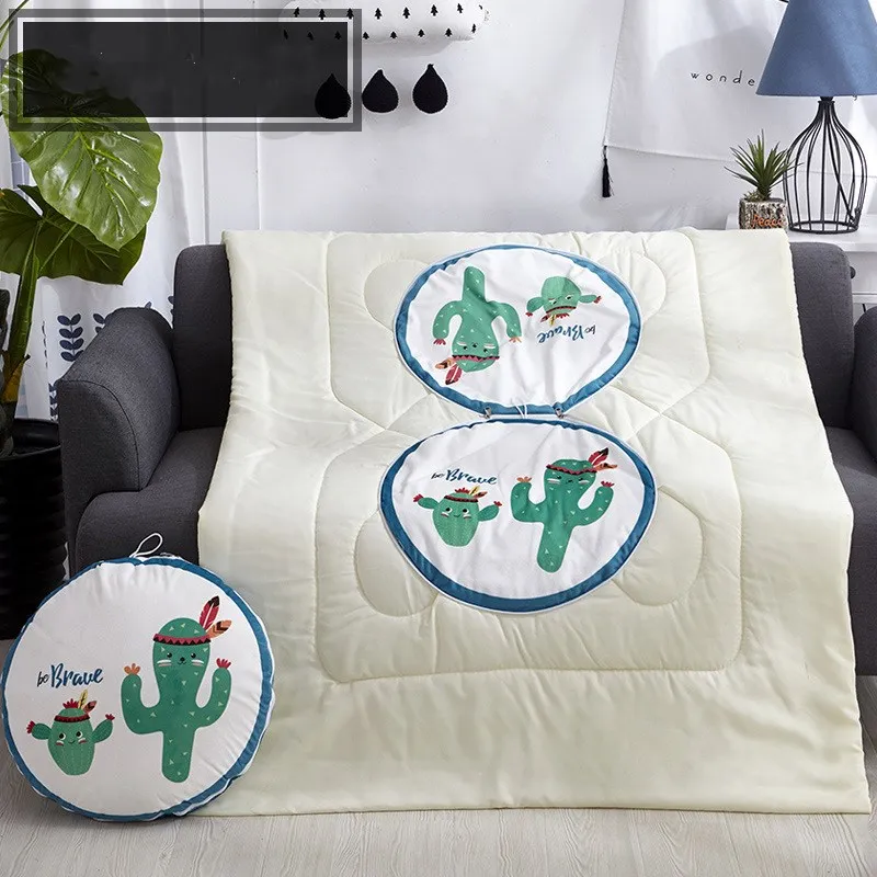 

Thickened Pillow Quilt Dual-purpose Car With Car Office Cushion Sofa Nap Pillow Bedside Small Cushion For Children