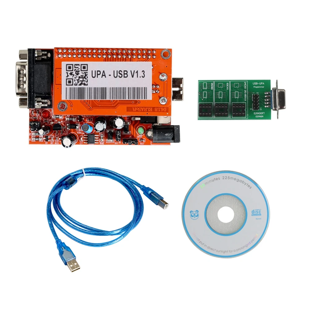 

UPA V1.3 UPA USB-программатор UPA USB V1.3 Инструмент для настройки чипа ECU с полным адаптером Программатор EEPROM высшего качества