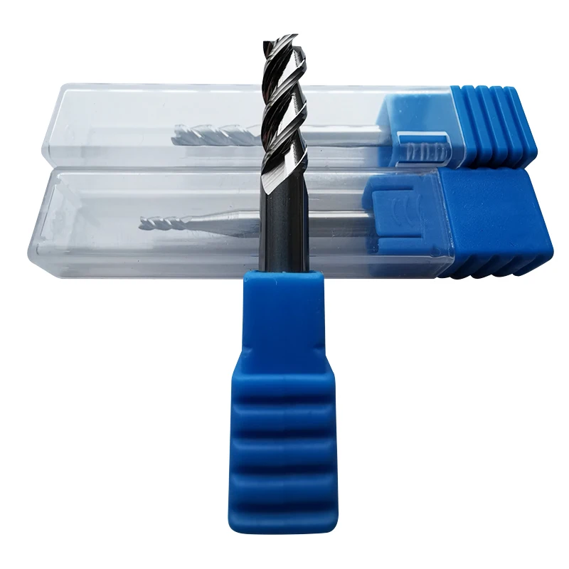 Высококачественный твердосплавный Фрезерный резак HRC45 с 3 канавками 1 мм концевые