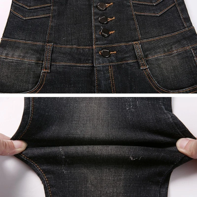 

MIND FEET Women Jeans Stretch Skinny High Waist Multi-size Female Fashion Elastic Casual Slim Pencil Denim Pants Trousers Autumn