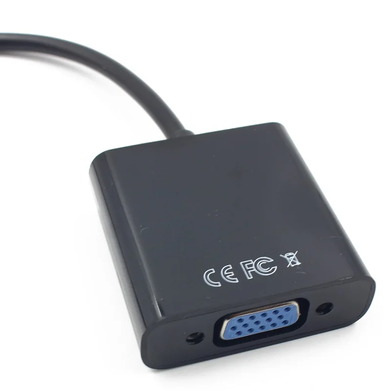 FULL-For Air Pro iMac Mac Mini Thunderbolt DisplayPort Display Port DP To VGA Cable Adapter 1080P |