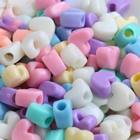 100pcs mix color acrylic beads heart stars loose spacer beads for needlework jewelry making handmade diy bracelet accessories