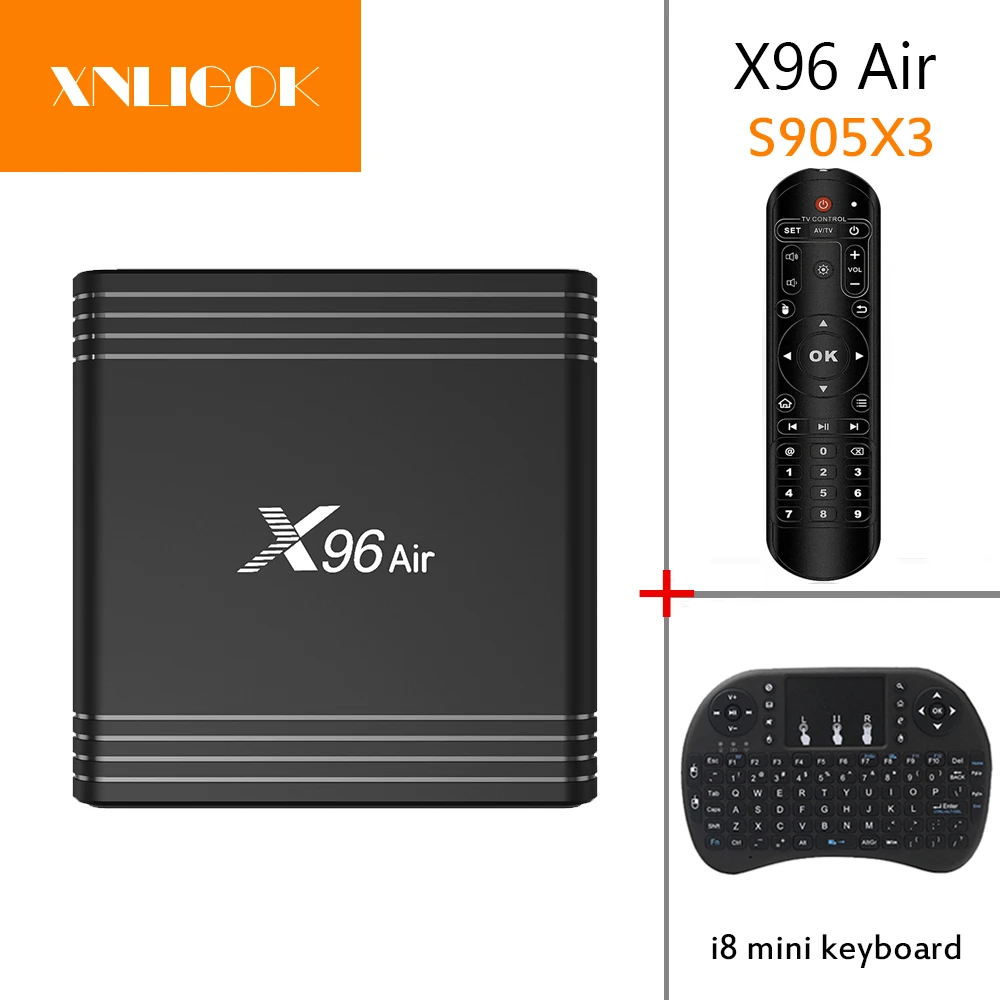 ТВ приставка X96 Air Smart TV Android 9 0 Amlogic S905X3 DDR3 4 Гб 32 ГБ 64 X96Air 1080P 4K 60fps|ТВ-приставки и