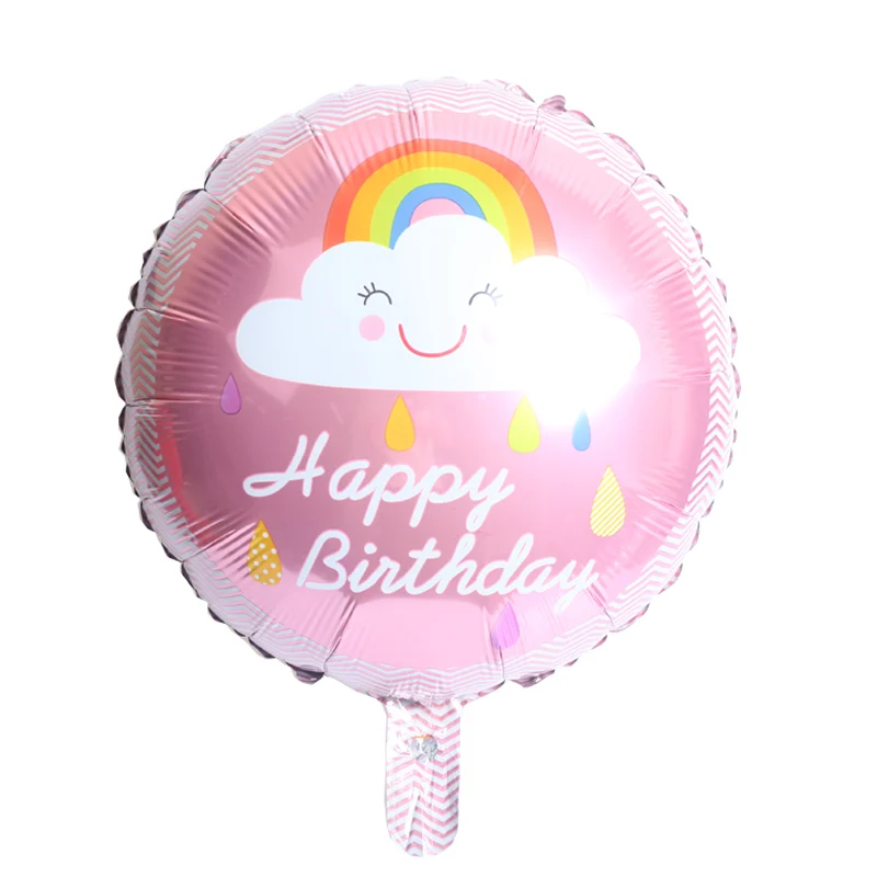5pcs 18inch Beautiful Rainbow balloon balloons for home Wedding Happy Birthday Party decorations girl kids foil globos | Дом и сад