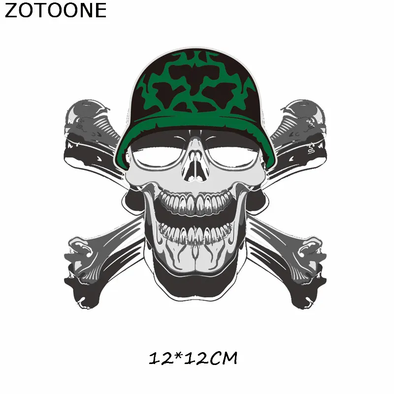 ZOTOONE Простой череп Тигр железные патчи для одежды Ловец снов теплопередача для футболок Наклейки Аппликации в подарок E - Цвет: ZT0648
