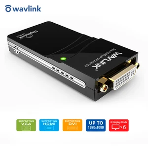 Wavlink USB 2,0 к DVIVGAHDMI видео графический дисплей адаптер (HDTV CRT ЖК-проектор) дисплей ссылка поддерживает Windows 108.187
