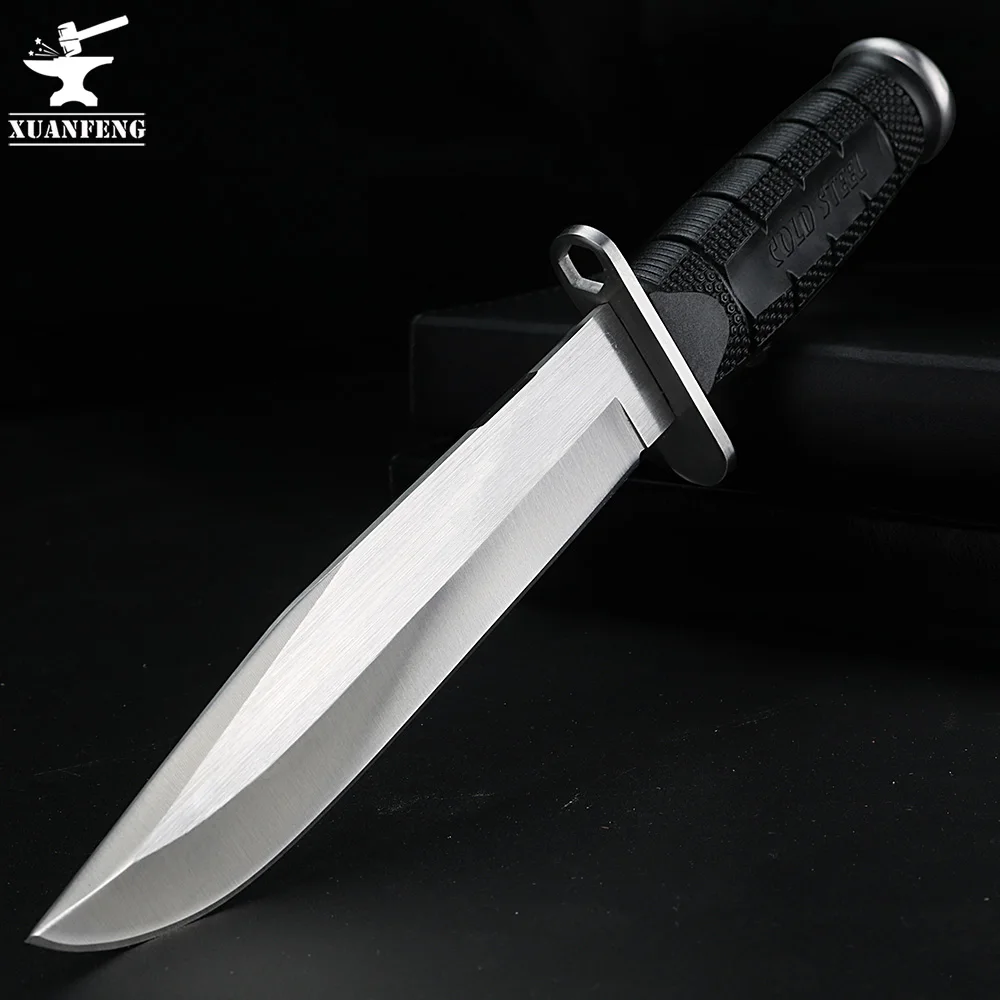 Beli Outdoor Pisau Kekerasan Tinggi Pisau Lurus Kelangsungan Hidup Liar Fixed Blade Pisau Camping Berburu Pisau Senter Kecil