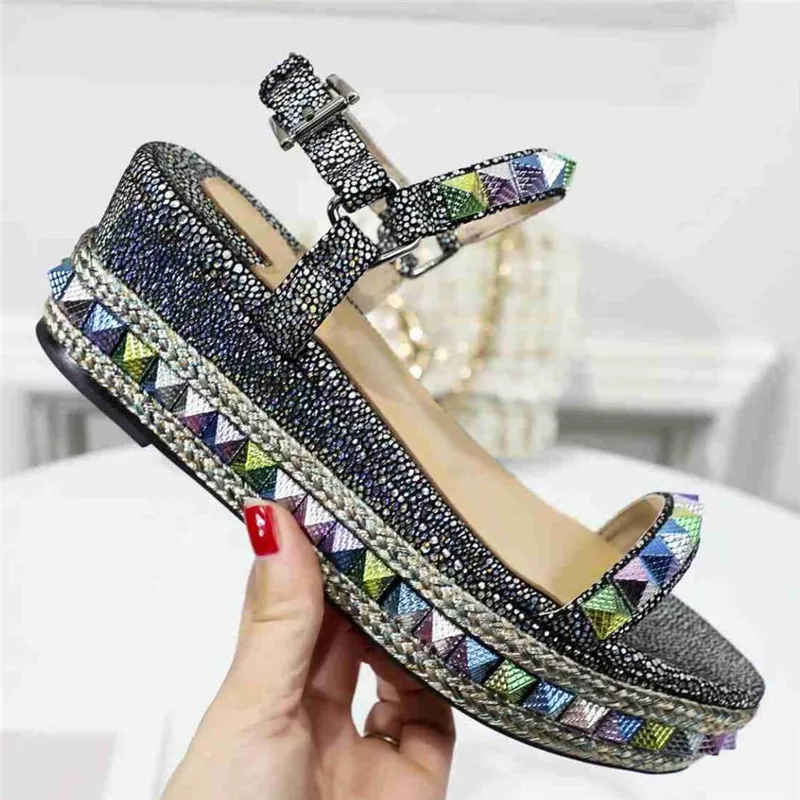

New Fashion Brand High Heel Sandals Open Toe Chunky Heels Platform Shoes Women Wedges Shoes Women Zapatos De Mujer