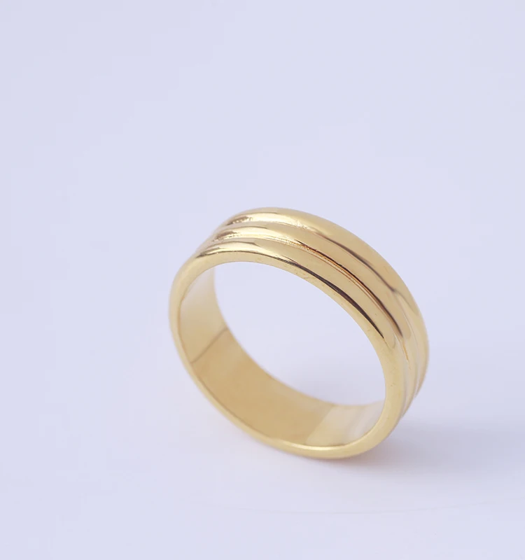 Простое крутое красивое и ретро Золотое кольцо | Украшения аксессуары