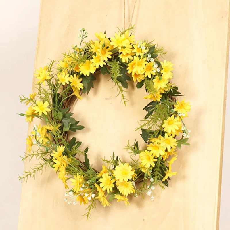 Весенняя Маргаритка гирлянда имитация цветов украшение подвеска Хризантема