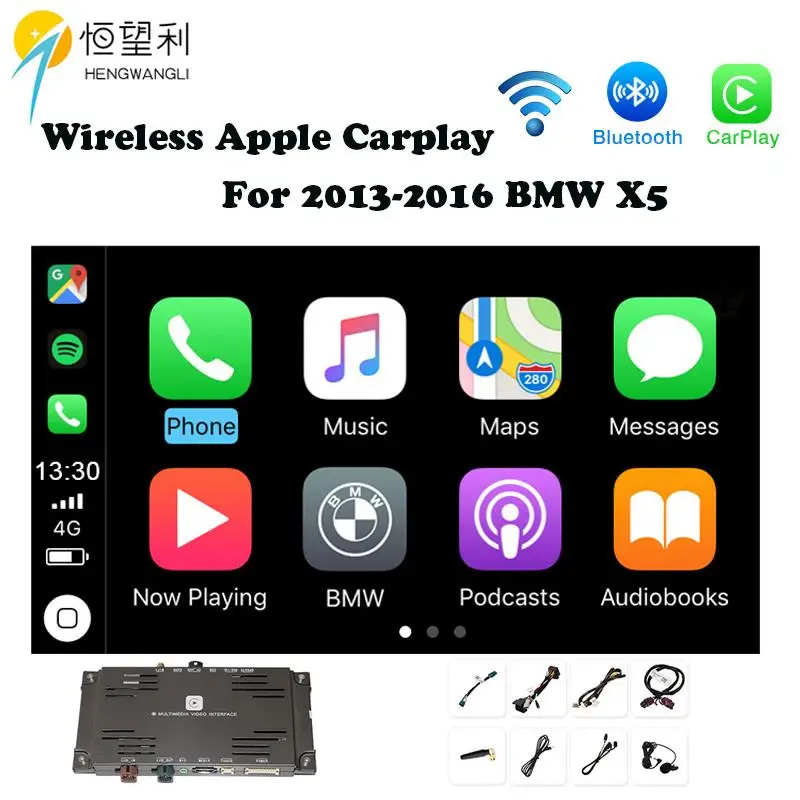 Оптовая продажа wifi беспроводной Apple Carplay автомобиль играть Android авто для 2013-2016 BMW X5