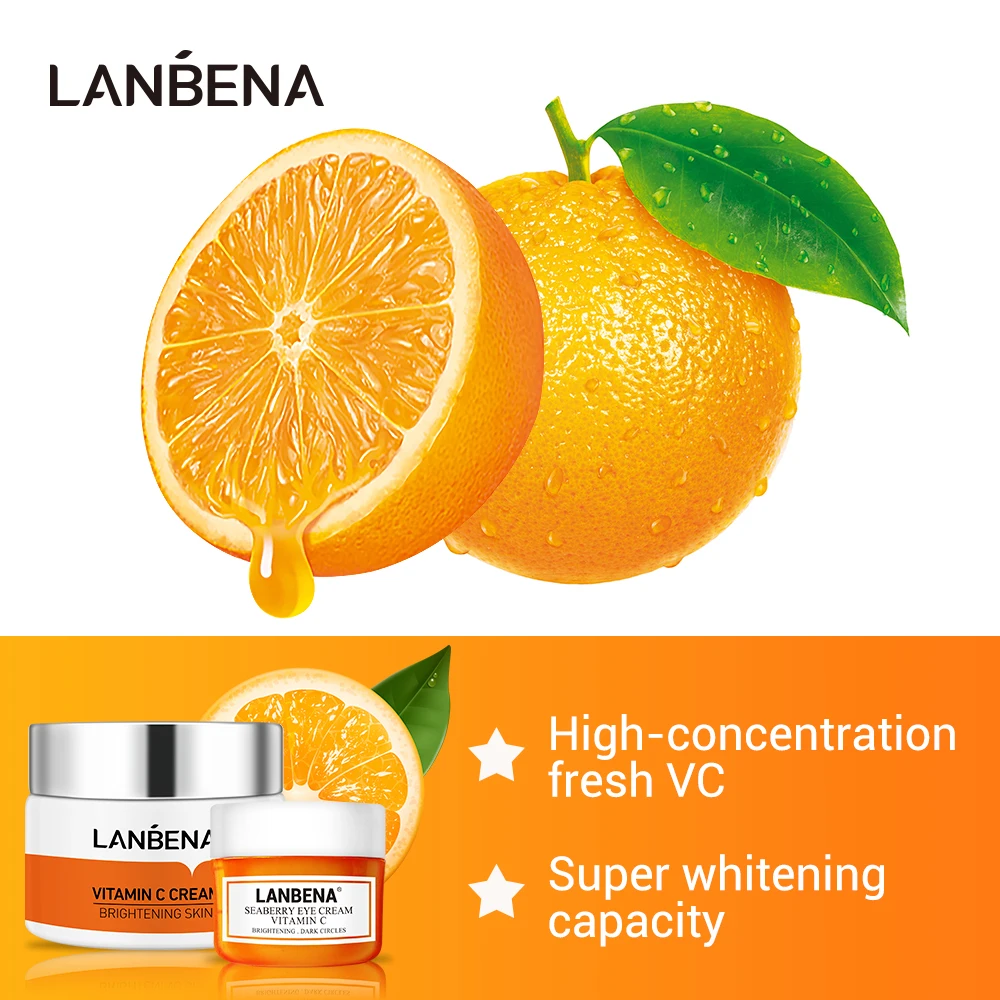 LANBENA VC крем для глаз лица улучшающий тусклую кожу осветляет питает увлажняет