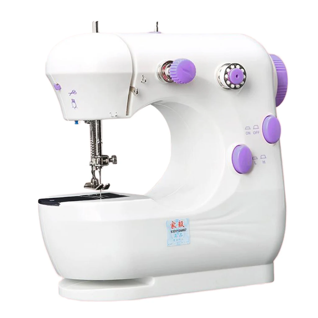 Compact Sewing Machine Electric Clothes Mending Cordless Stitch Double Thread Bonus Accessories | Дом и сад