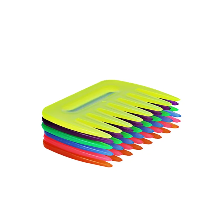 

Hairdressing Wide Teeth Comb Large Tooth Detangling Curly Hair Comb Back Head Styling Beard Oil Comb Men