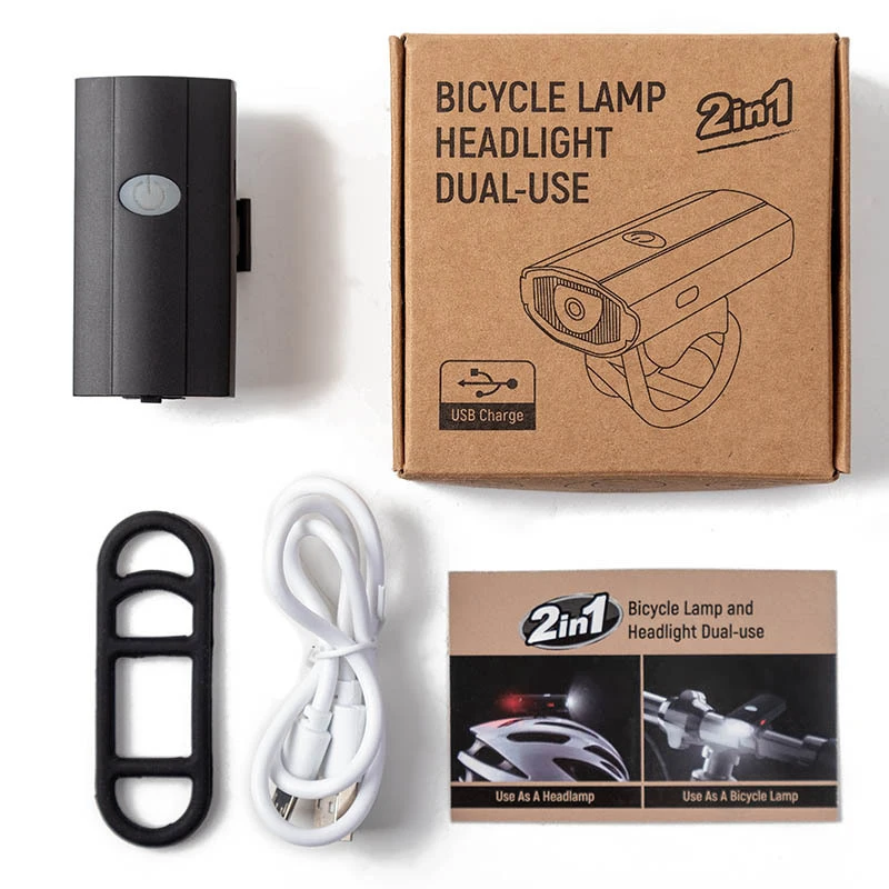 

1/2pcs USB Rechargeable Bicycle Light Mini Waterproof LED Front Bike Light Cycling Lamp Torch Handlebar Bicycle Accessories