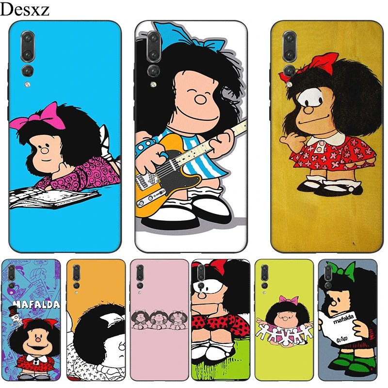 Buy Mobile Phone Case For Huawei Y5 Y6 Y7 Y9 Mate 10 20 Pro Nova 2i 3 3i 4 5i Lite Cover Mafalda DIY Beautiful Shell on