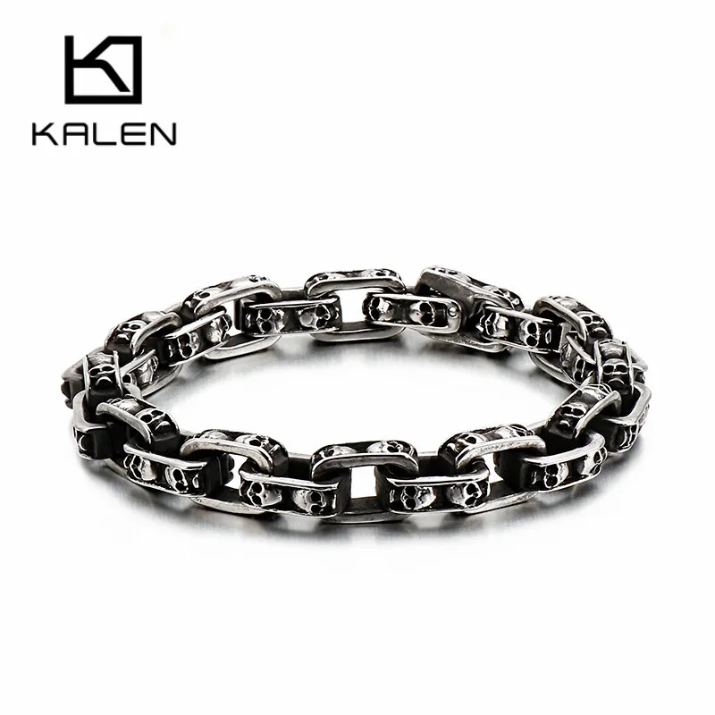 Браслет-цепочка KALEN мужской из нержавеющей стали 21/23 см 2020 | Украшения и