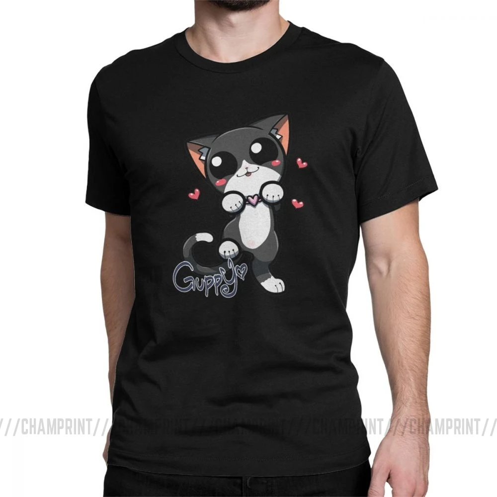The Binding Of Isaac Guppy Футболка Мужская винтажная хлопковая Футболка с круглым вырезом футболки с коротким рукавом Новое поступление одежда - Цвет: Черный
