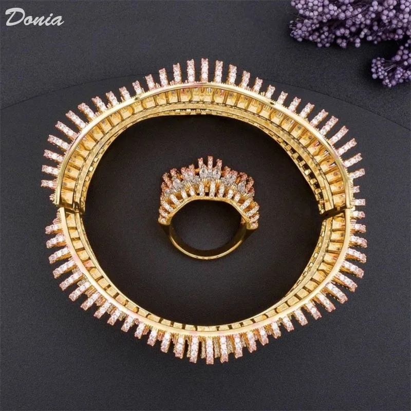Ювелирные изделия donia Роскошные преувеличенные медь микро инкрустированные AAA