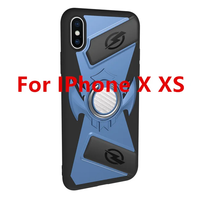 blue for x xs Pubg игровой геймпад кнопочный джойстик мобильный чехол для iPhone X XS 7 8 6 6S Plus телефон игровой Бесплатный огонь L1 R1 джойстик аксессуары - Цвет: blue for x xs