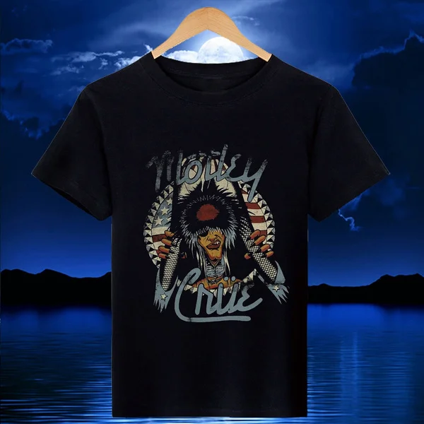 

1987 Vince Neil Nikki Sixx Lee T-shirt Summer Short Sleeve Streetwear