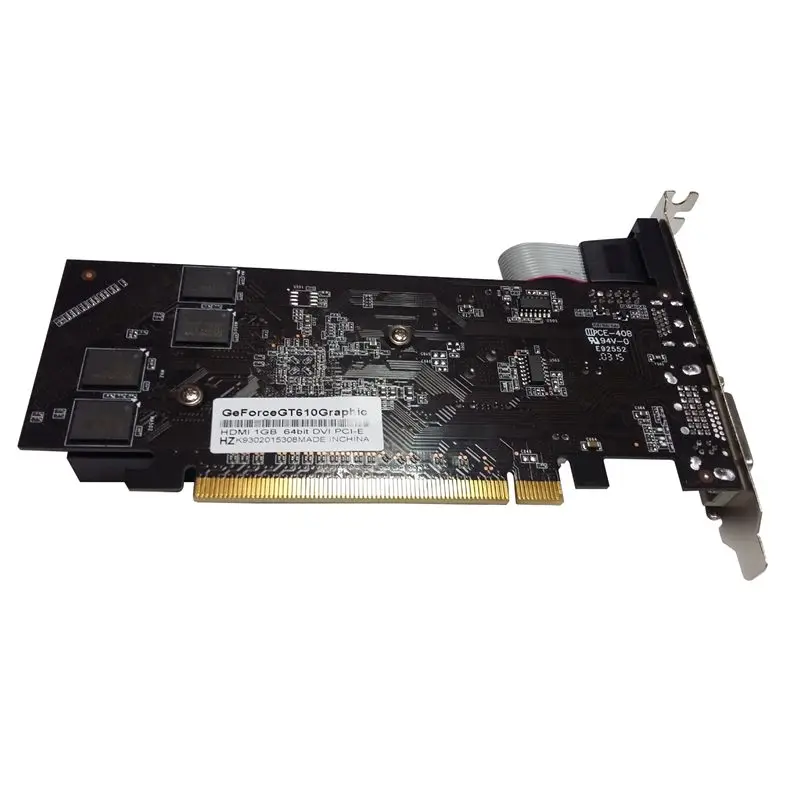 With NVIDIA Half Height Graphics GT610 1GB GT 610 1G D2 64bit Card |