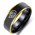 Кольца для косплея из аниме облако, ювелирные изделия из нержавеющей стали в японском стиле для косплея анимации, мужские кольца из титановой стали