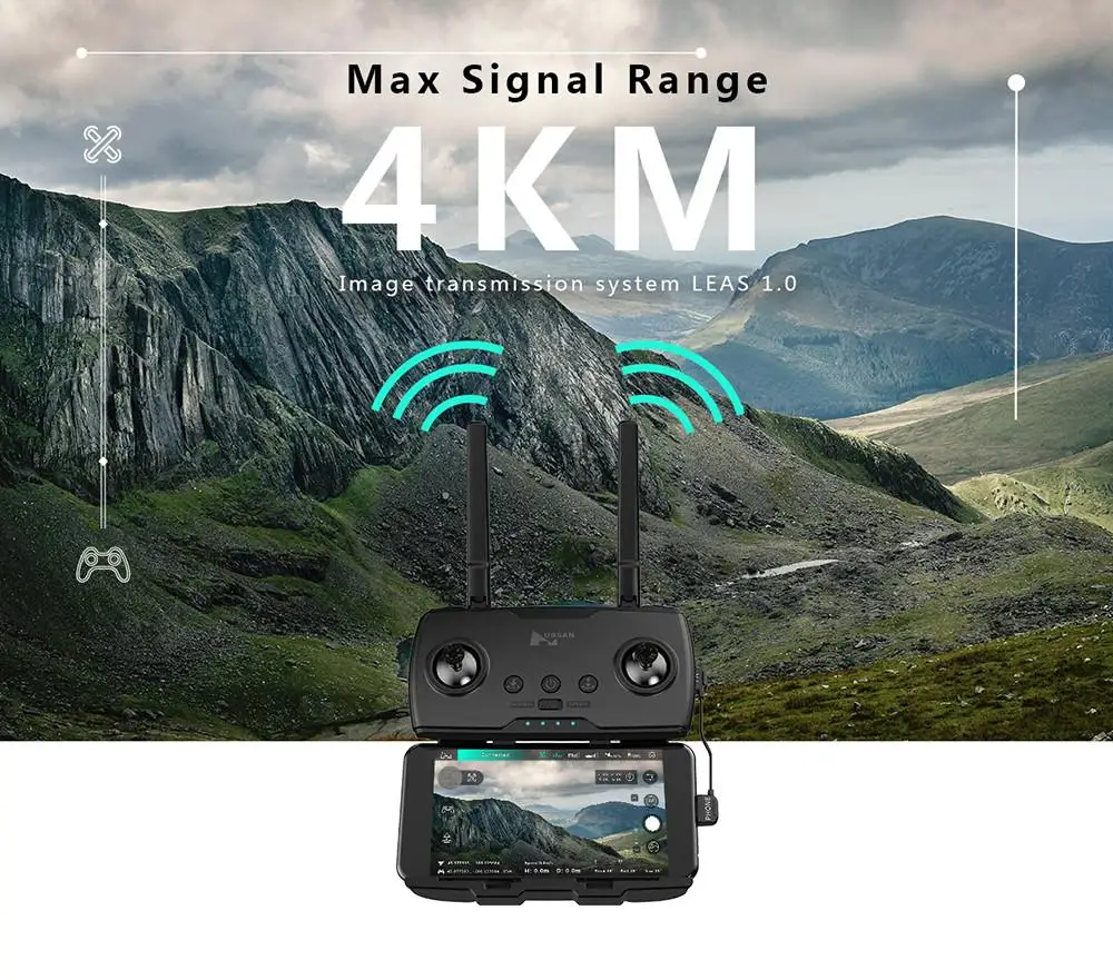 Hubsan ZINO PRO GPS 5G Wi Fi 4 км с видом от первого лица в формате 4K UHD Камера 3 осевому