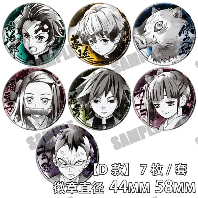 7 шт. Япония мультфильм комиксы демон Slayer: киметсу нет яйба шпильки значок брошь