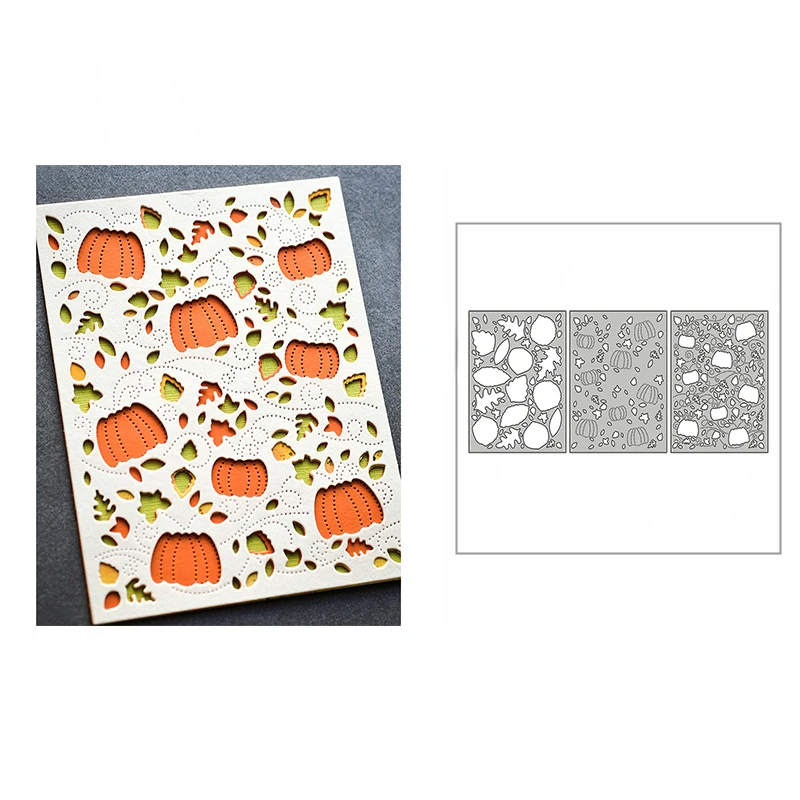 

New Layered Pumpkins Template Frame 2020 Metal Cutting Dies for DIY Scrapbooking and Card Making Decor Embossing Craft No Stamps