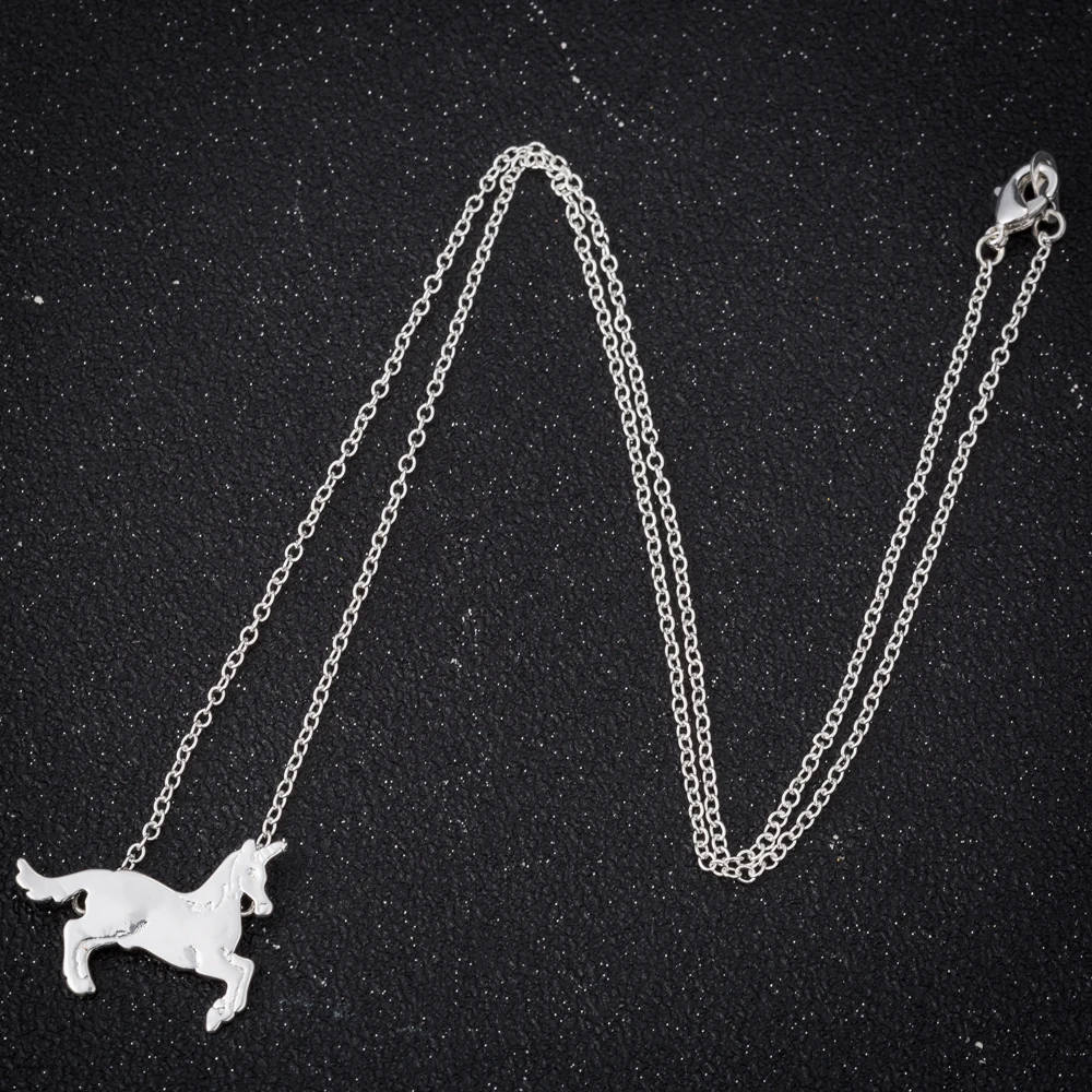 FENGLI Unique Horse Necklaces Pendants Fashion Women Cute Origami Animal Beautiful Jewelry Gift collier | Украшения и аксессуары