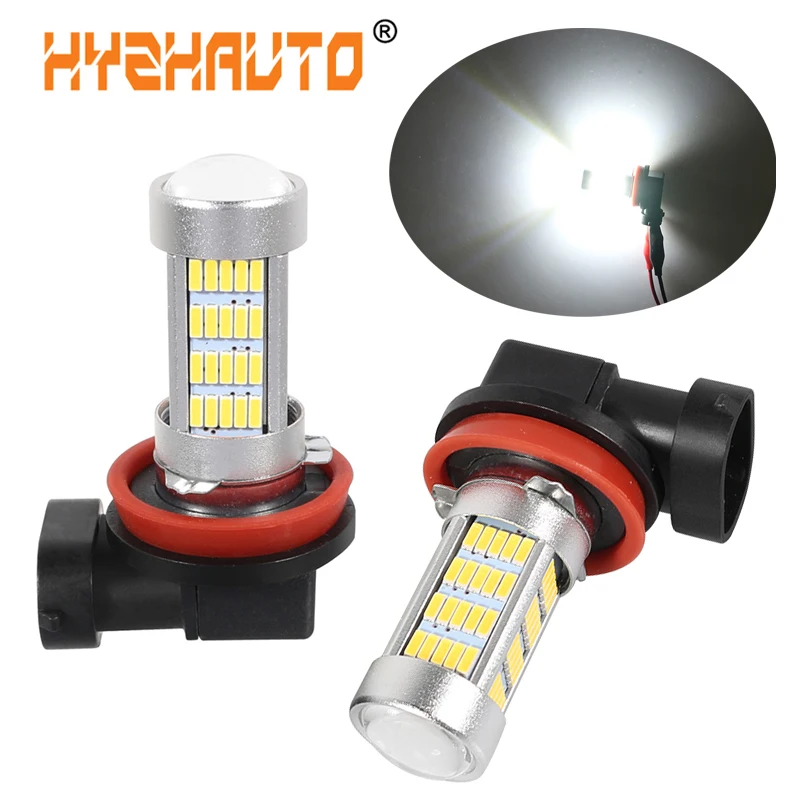 HYZHAUTO 2 шт. H8 H11 Светодиодный ные Противотуманные фары s бело желтые HB4 HB3 9005 9006 лампы