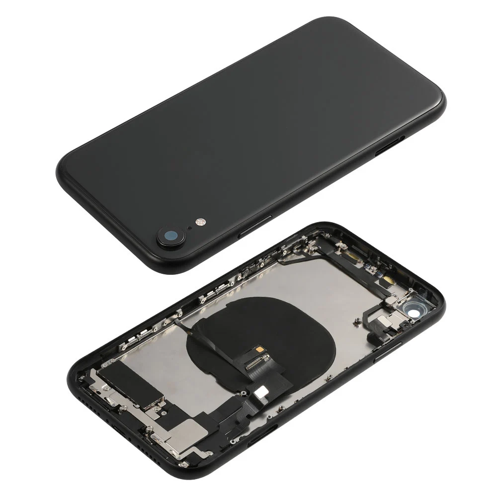

AAA Grade Battery Housing For iPhone XR Back Cover Middle Chassis Frame With Side Key Parts Flex Cable NFC Full Assembly