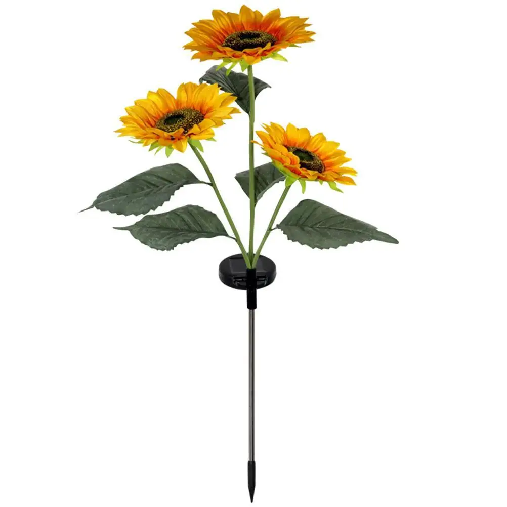 

Outdoor Solar Garden Stake Lights LED Solar Powered Sunflower Light Waterproof Solar Decorative Lights For Garden Patio Backyard