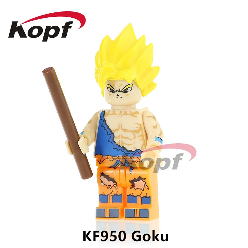 KF950 Without Box Одна распродажа фигурки Dragon Ball Z Freiza Black Goku идеальная ячейка Majin Buu Super Heroes строительные блоки детские игрушки подарок KF983 - Цвет: KF950 Without Box
