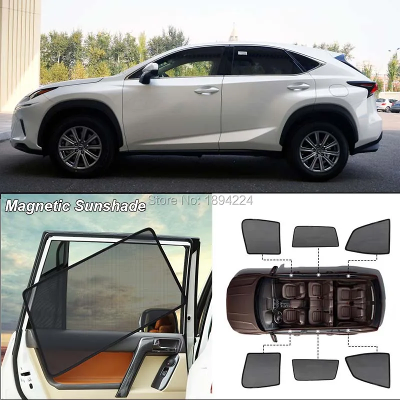 

Car Full Side Windows Magnetic Sun Shade UV Protection Ray Blocking Mesh Visor For Lexus NX 2015