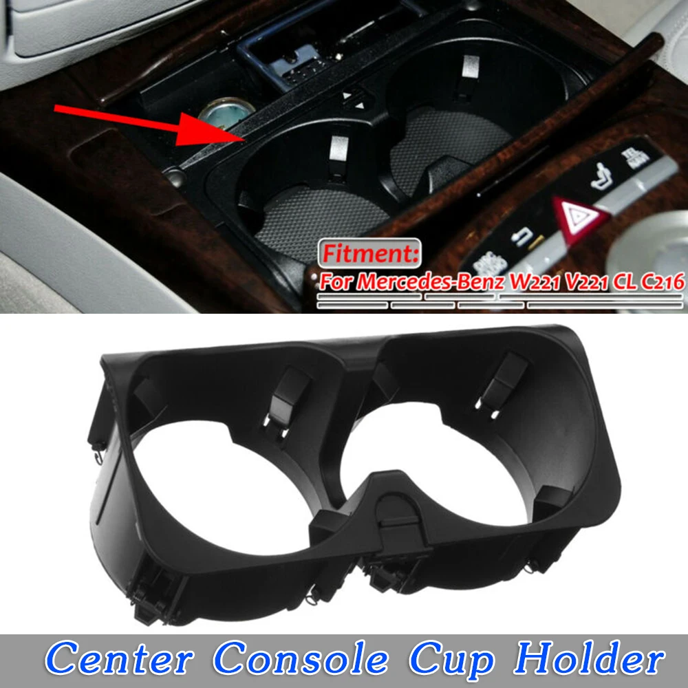 

1pc Cup Holder Accessories Auto Center Console Drink Front Interior A2218130014