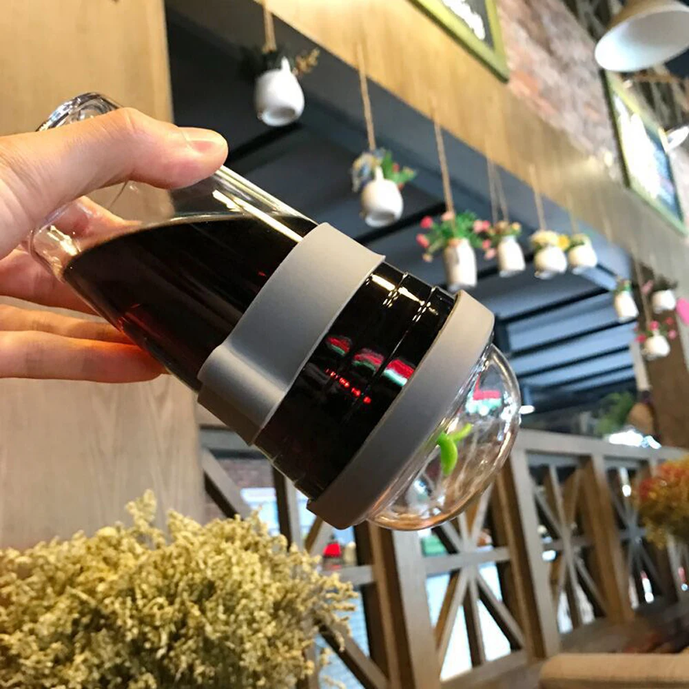 Портативная пластиковая бутылка для воды 360/480 мл Герметичная Бутылка с