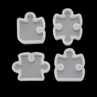 4 pcs earrings epoxy resin mold ear studs drop dangles pendant silicone mould diy crafts jewelry necklace casting mold