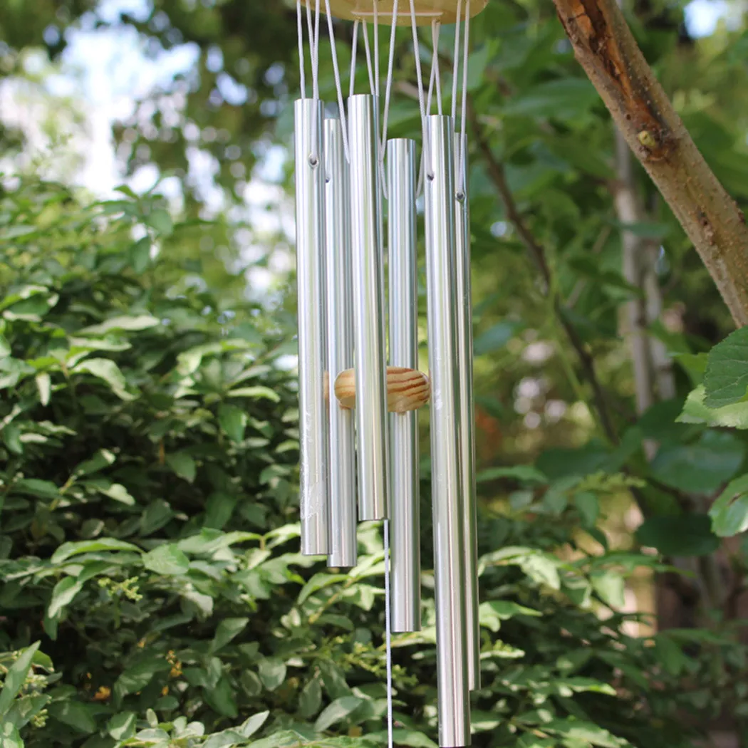

1 * Wind Chimes Wood+Aluminum Hanging Wind Chimes Large Metal Outdoor Home Garden Decoration Patio Porch
