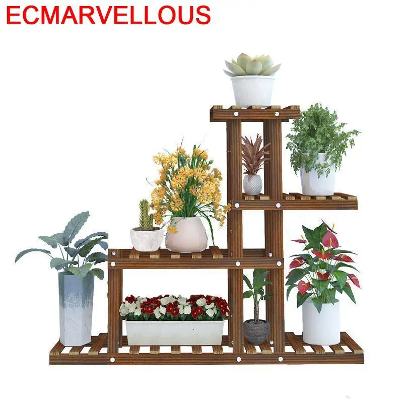 Деревянный стеллаж для сада цветов и растений|Полки растений| |
