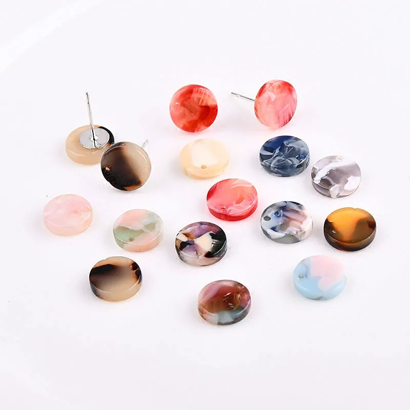 Круглые сережки из уксусной кислоты ручная работа подвеска для ушей ювелирный