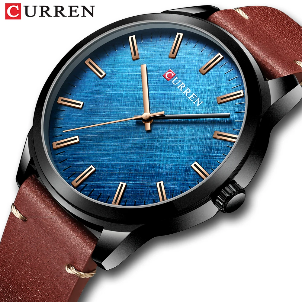 

New 2020 CURREN Mens Watches Luxury Brand Wristwatch For Men Leather Band Military Waterproof Sport Fashion Quartz Clock 8386