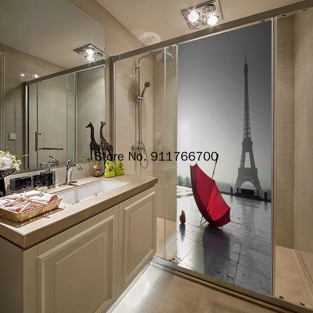 ПВХ Лондонские уличные наклейки для обоев с рисунком серого и красного мира на двери, водонепроницаемые мурали для декорации гостиной в доме.