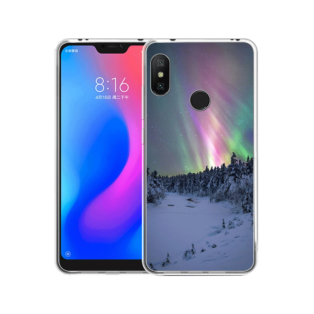 Мобильный телефон чехол для Xiaomi Redmi Note 4 4X 3 5 6 7 Pro 5A Жесткий Чехол пейзаж зимний