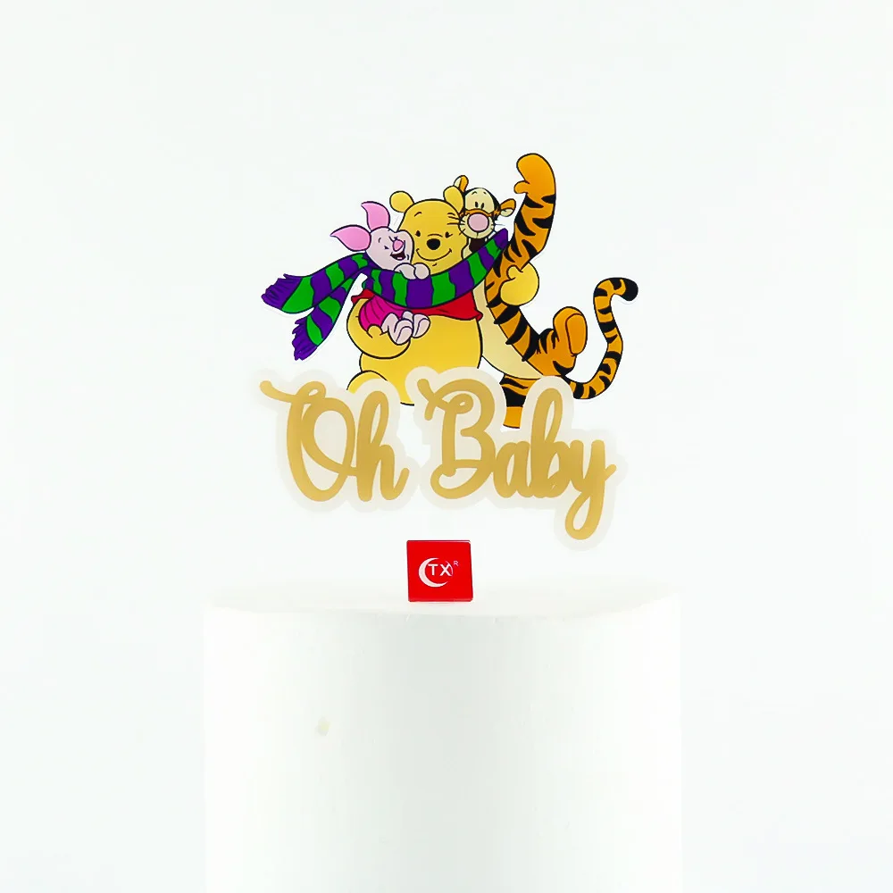 1 шт. тематическое украшение для торта в стиле Диснея Винни-Пуха акриловые