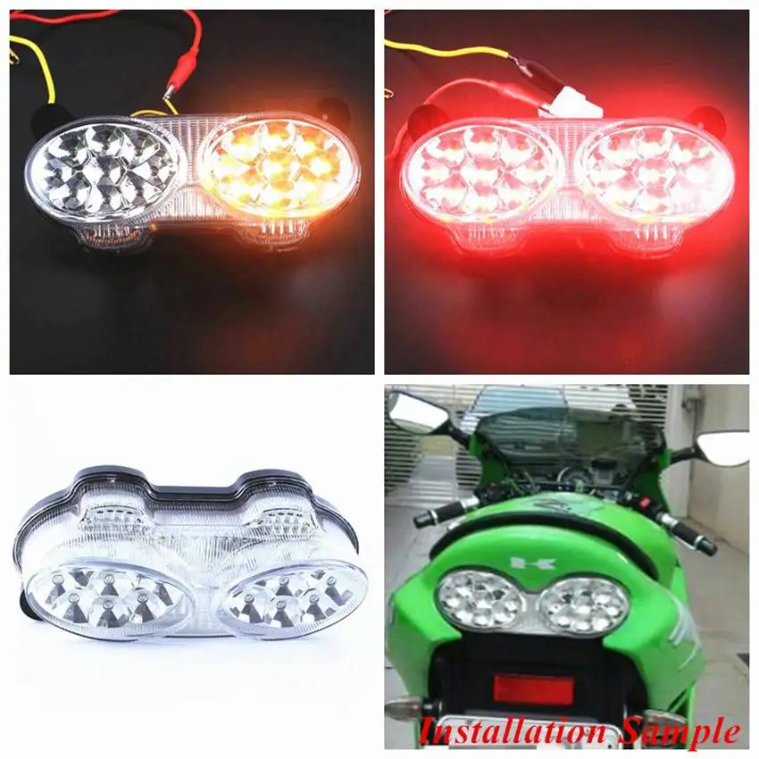 Светодиодные сигналы поворота светильник свет для Kawasaki Ninja ZX9R 1998 1999 2000 2001 2002 2003