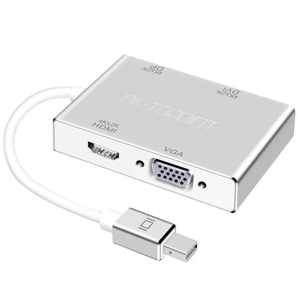 4 в 1 Mini для MacBook Home адаптер передачи DisplayPort на HDMI/VGA/DVI/DP конвертер аксессуары